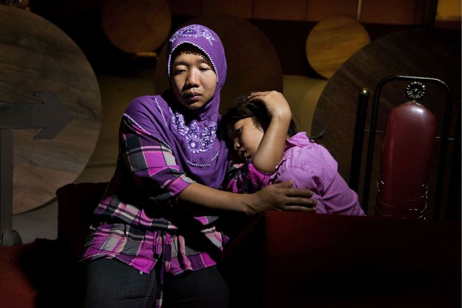 Haryatin, now 36, from Indonesia, abused in Saudi Arabia. “Once I had said, ‘If you don’t like me, please send me to the office, please send me home.’ She said, ‘How nice, how lucky you are to go home. If I don’t like, I just hit or I kill you.’”
